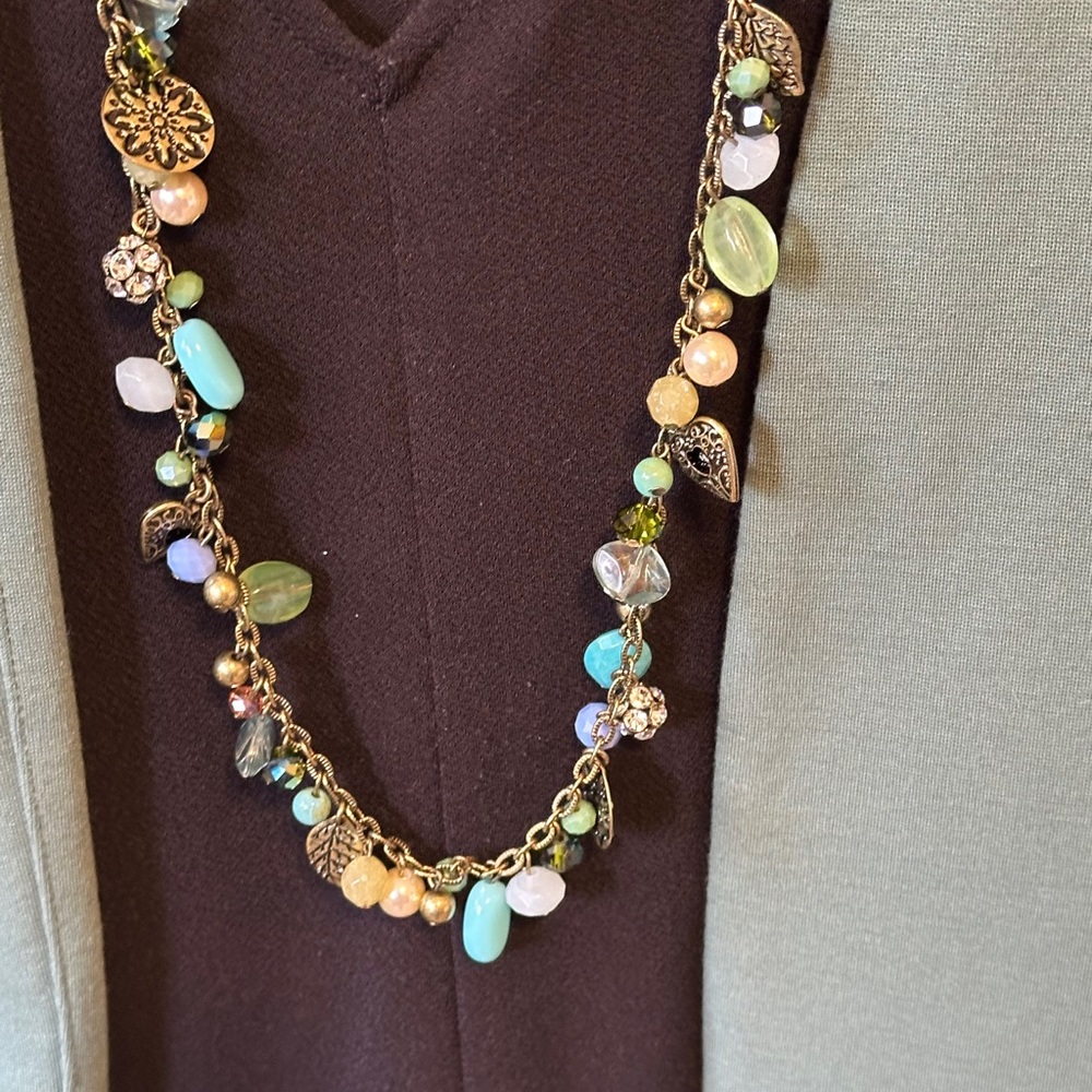 New w/o Tag- Premier Designs Treasure Trove Heart Charms Necklace. - Picture 5 of 6